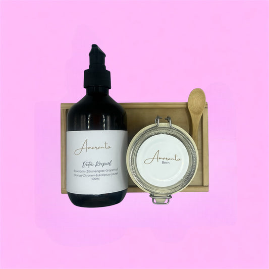 Detox-Kit - PEELING + KÖRPERÖL. Das perfekte Duo für deine Haut