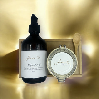 Detox-Kit - PEELING + KÖRPERÖL. Das perfekte Duo für deine Haut